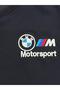 Navy Blue Bmw Sport Embroidered Two Thread Compact Combed Fabric Crew Neck 2-Piece Set - 3