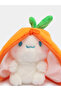 Carrot Rabbit Plush Keychain Fruit Series Zipper 13cm Plush Toy Charm Bag Ornament - 3