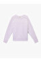 Long Sleeve Crew Neck Basic Knit Sweater with Stitching Detail - 3