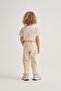 Unisex Children's Interlock Straight Cut Trousers Beige - 4