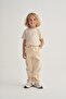 Unisex Children's Interlock Straight Cut Trousers Beige