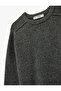 Long Sleeve Crew Neck Basic Knit Sweater with Stitching Detail - 5