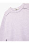 Long Sleeve Crew Neck Basic Knit Sweater with Stitching Detail - 5