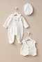 Newborn Baby Boy Concept Cap and Vest Set Jumpsuit Set Baby Gift Hospital Release - 4