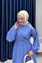 فستان مخطط بأزرار كبس - 4