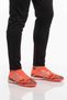 Red Silver Ankle Elastic Lace-Up Unisex Football Field Shoes Gh-252-149 g