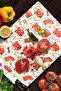 Glass Cutting Board and Serving Bowl Christmas New Year Patterned 20 X 30 cm - 2