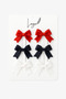 Girl's Multi-Colored 6-Piece Ribbon Bow Clip Buckle Set