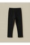Girl's 3-Piece Corded Fabric Stretchy Cotton Children's Long Leggings Set Narrow Leg Beige - Black - Navy Blue - 6