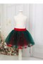 Christmas & Noel Party Girl's Emerald Green Tutu Skirt with Moving White Pompoms - 2