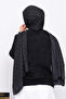 Angora Soft Sweater with Black Scarf Detail - 4