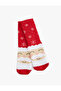 Santa Claus Patterned Towel Socks