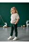 Girl's Plush Stone Baby Written Short Sleeve Sweater - 5