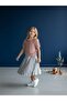 Girl's Plush Stone Baby Written Short Sleeve Sweater - 4