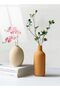 4pcs Ceramic Vase Set - Small Flower Vases for Modern & Boho Farmhouse Decor (White + Multi - 6