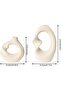 Ceramic Vases - 2 Pcs Modern Decorative Home Vases (White) - 3