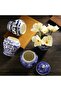 Set of 4 Small Blue and White Porcelain Chinoiserie Ginger Jars (Retro) - 6