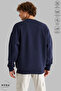 Unisex Long Sleeve Grinchmas Printed Crew Neck Hoodless Fleece-Lined Oversized Sweatshirt - 5