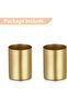 Gold Metal Flower Vases - 2 pcs, 13 cm (5.1 in) Centerpiece - 6