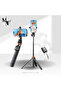 M.A&F 62-inch Extendable Selfie Stick Tripod with Remote (iPhone & Android Compatible) - 4