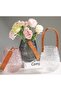 Transparent Embossed Glass Vase (Black) - Modern Centerpiece for Home Decor - 2