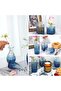 36 Blue Glass Bud Vase Set - Mini Bud Vases for Centerpieces (Blue) - 4