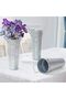 Galvanized Metal Vases - Farmhouse French Bucket, 9" Set of 4 - 2