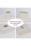 White Ceramic Vase Set of 2, Square Rustic Minimalist Nordic Boho - 5