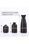 Ceramic Vase Set of 3 - Matte Black, Minimalist Boho - 6