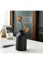 Ceramic Vase Set of 3 - Matte Black, Minimalist Boho - 5