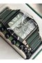 Men's Watch, Steel-Silicone Band, Functions Active, Green Color, with Calendar, in Stylish Box, Bracelet Gift - 5