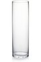 Cylinder Vase, 3" W x 10" H, Clear Skinny Narrow Glass Bud Vase, 1 Piece