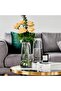 Clear Glass Cylinder Vase, 21.5cm Tall, 7cm Opening (Grey) - 4