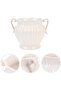 Rustic White Ceramic Vase - French Jug Style Table Decor Planter - 7