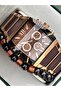 Men's Watch, Steel-Silicone Band, Functions Active, Brown Calendar, Stylish Box, Bracelet Gift - 3