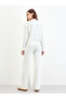 Off White Lurex Knit Cardigan and Pants Co-Ords - 4