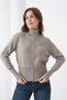 Basic Double Zipper Detailed Mock Neck Knitwear Cardigan Aw25Hi0054 - 7