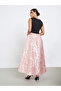 Pink Floral Belted Sleeveless Maxi Dress - 4