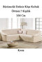 Bürümcük 7-Person L Corner Sofa Cover, Flexible Sofa Cover Without Footrest, Ottoman Pattern (550cm)