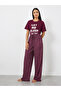 Let Me Sleep Graphic T-Shirt and Spot Print Pyjama Set - 5