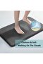 Bathroom Rug 40x60cm Ultra Absorbent Non-Slip Memory Foam - Dark Grey - 3