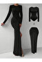 Women Fitted Bodysuit and Twist Front Skirt Co-Ords - 6
