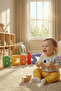 Baby Boy Mustard Dog Plush Detailed Inside Fleece-Lined Winter 2-Piece Set - 2