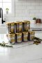 Gold Lid Stainless Steel Seasoning and Storage Container Set of 7 - 6