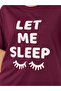 Let Me Sleep Graphic T-Shirt and Spot Print Pyjama Set - 4