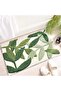 Bathroom Rug Mat - Non-Slip Microfiber Bath Mat, 45 x 65 cm, Tropical Leaf (Green) - 2