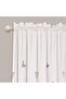 Flutter Butterfly Ruffle Print Window Panel Set (Pair), 84 x 52 in, Pink - 2