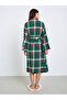 Woven Check Belted Robe - 4