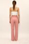 Belted Spanish Flared Trousers-Powder - 5006100 - 4