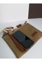Women's Waxed Texture Canvas Waterproof Shoulder Wrist Crossbody Sports Bag - 4